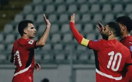 منتخب مصر يهزم إثيوبيا بثنائية ويحافظ على صدارة المجموعة بتصفيات كأس العالم