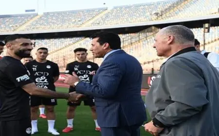 وزير الشباب والرياضة يهنئ المنتخب الوطنى بالفوز على إثيوبيا