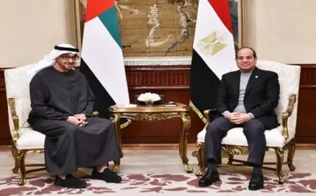 الرئيس السيسى يقيم مأدبة إفطار لرئيس الإمارات.. ويؤكدان قوة علاقات البلدين