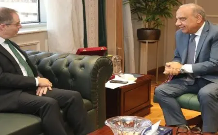 وزير الكهرباء يبحث مع سفير بريطانيا تعزيز التعاون فى مجالات شبكات النقل والطاقة المتجددة