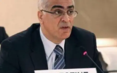 ممثل فلسطين الدائم بالأمم المتحدة للنيل للأخبار :جميع الدول ترفض التهجير القسرى للفلسطينين