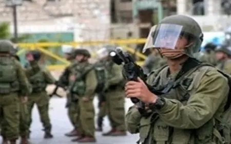 الاحتلال الإسرائيلى يطلق الرصاص وقنابل الصوت خلال اقتحامه “نابلس” بالضفة