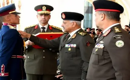 بال وال.. وزير الدفاع يشهد حفل انتهاء فترة الإعداد العسكرى لطلبة الأكاديمية العسكرية المصرية