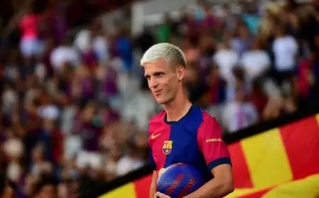 برشلونة يعلن غياب دانى أولمو لمدة 3 أسابيع بسبب الإصابة