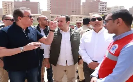 وزير الصحة يتفقد نقطة إسعاف سريع ووحدة مركز طب أسرة مغاغة بمحافظة المنيا
