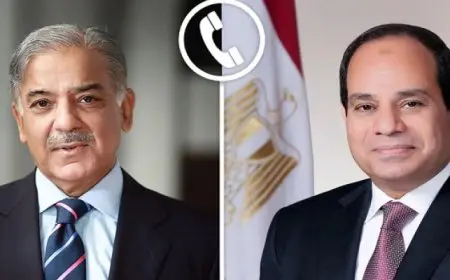 الرئيس السيسى ورئيس وزراء باكستان يتبادلان التهانى بمناسبة عيد الفطر المبارك