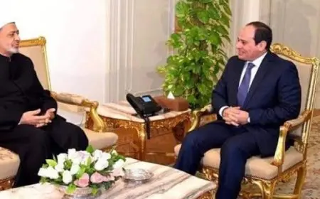 شيخ الأزهر يهنئ الرئيس السيسى وشعوب الأمتين العربية والإسلامية بعيد الفطر المبارك