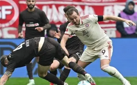 فوز بايرن ميونيخ على سانت باولى 3-2 فى الدورى الألمانى لكرة القدم