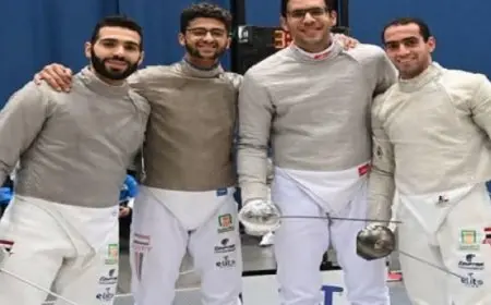 مصر تحقق إنجازًا تاريخيًا وتفوز بذهبية الفرق بكأس العالم لسلاح السيف للرجال بالمجر