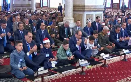 خطيب صلاة العيد يدعو بحفظ مصر ويوجه التهنئة إلى المرابطين حول المسجد الأقصى