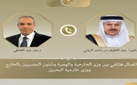 وزير الخارجية يشيد بالعلاقات الأخوية والوطيدة التى تربط مصر والبحرين