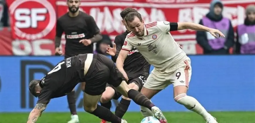 فوز بايرن ميونيخ على سانت باولى 3-2 فى الدورى الألمانى لكرة القدم