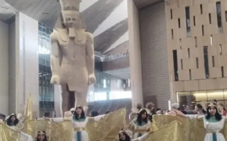 المتحف المصرى الكبير ينظم عرضًا فنيًا تراثيًا تحت عنوان “موكب حتحور”