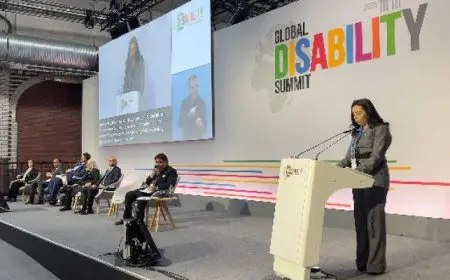 وزيرة التضامن الاجتماعى تلقي كلمة مصر فى القمة العالمية للإعاقة بـ” برلين”
