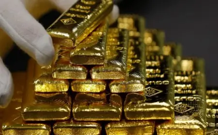 الذهب يتجه لتسجيل خامس مكسب أسبوعى على التوالى