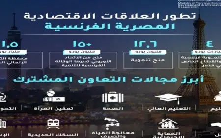 تزامنًا مع زيارة الرئيس الفرنسى لمصر.. وزارة التخطيط تستعرض تقريرًا حول تطور العلاقات الاقتصادية المصرية الفرنسية