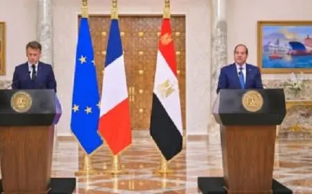 فى مؤتمر صحفى مع ماكرون .. السيسى يؤكد ضرورة العودة لاتفاق وقف إطلاق النار فى قطاع غزة