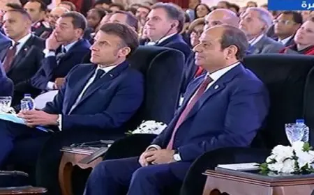 السيسى وماكرون يشهدان فعاليات منتدى رجال الأعمال المصرى الفرنسى