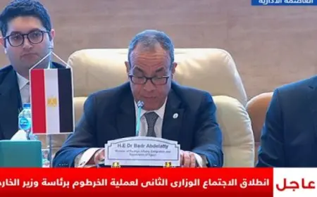 عبد العاطى أمام مؤتمر عملية السودان : مصر مأوى لـ10 ملايين ضيف وتسمح للوافدين بالحصول على جميع الخدمات