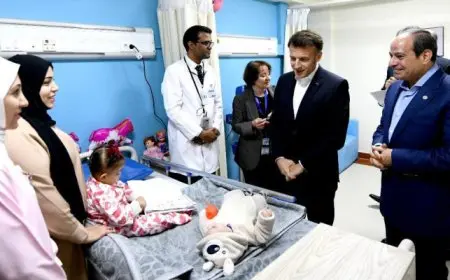 الرئيسان السيسى وماكرون يشددان على رفضهما تهجير الفلسطينيين