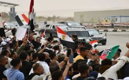 الرئيس السيسى ونظيره الفرنسى يزوران مدينة العريش بمحافظة شمال سيناء