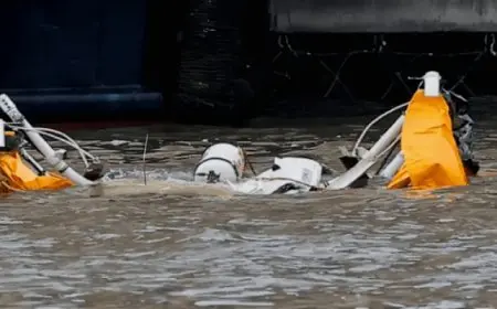 مصرع 6 أشخاص جراء تحطم مروحية سياحية فى نهر هدسون بالولايات المتحدة