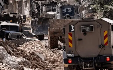 الجيش الإسرائيلى يواصل عملياته العسكرية فى طولكرم ومخيميها