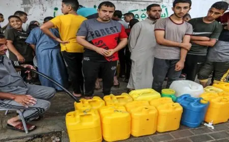 إسرائيل تقطع الماء عن أكثر من 2.4 مليون فلسطينى فى غزة