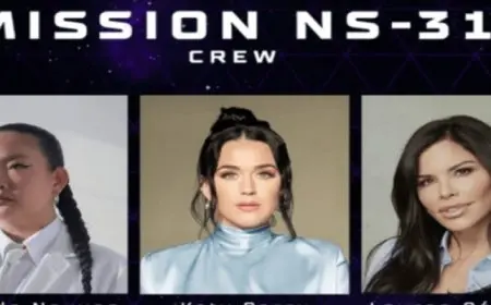 كاتي بيرى ولورين سانشيز تنطلقان فى أول رحلة نسائية للفضاء منذ 60 عاماً