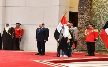 قمة مصرية – كويتية اليوم فى ثانى محطات جولة الرئيس السيسى الخليجية
