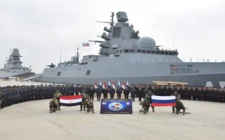 ختام فعاليات التدريب البحرى المشترك المصرى الروسى “جسر الصداقة”