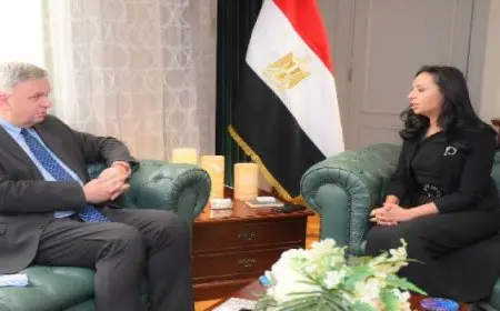 وزيرة التضامن تلتقى السفير الألمانى بالقاهرة ويبحثان تعزيز التعاون المشترك