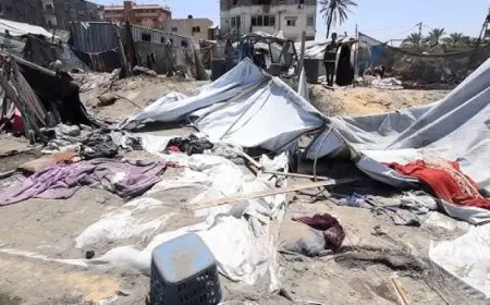 شهيدان بقصف الاحتلال خيمة تؤوى نازحين شمال قطاع غزة