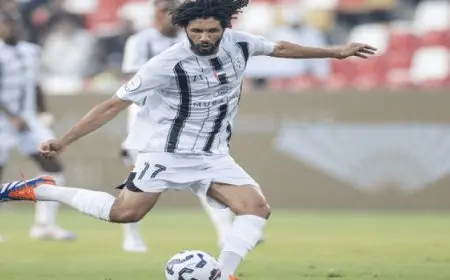 محمد الننى يبحث عن أول ألقابه مع الجزيرة الإماراتى ضد شباب الأهلى الليلة