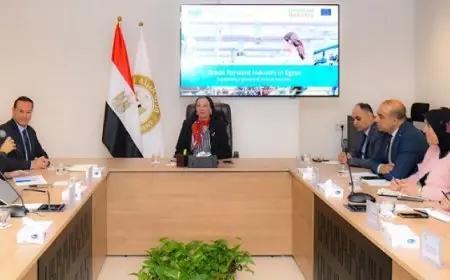 وزيرة البيئة تلتقى مع ممثلى برنامج الأمم المتحدة للتنمية الصناعية (اليونيدو)