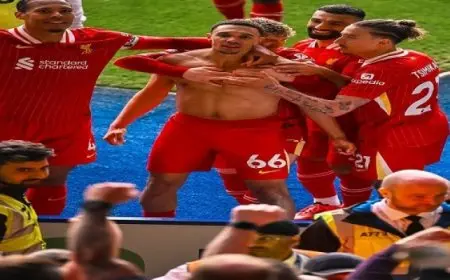 ليفربول يفوز على ليستر سيتى بهدف مقابل لا شىء ويقترب من حسم لقب الدورى الإنجليزى