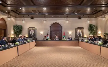 العاهل الأردنى لوفد الكونجرس الأمريكى: يجب استعادة وقف إطلاق النار فى غزة وإيصال المساعدات
