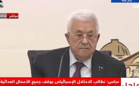 الرئيس الفلسطينى يطالب حماس بتسليم الأسرى لسد ذرائع إسرائيل
