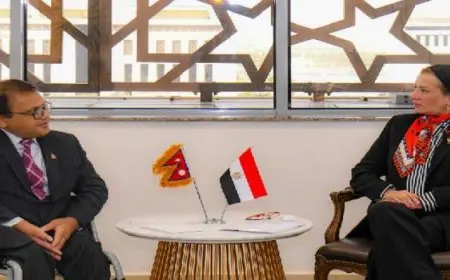 وزيرة البيئة تبحث مع سفير النيبال سبل التعاون المشترك فى مواجهة تحدى تغير المناخ