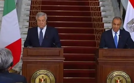 خلال مؤتمر صحفى مع نظيره الإيطالى.. وزير الخارجية يؤكد عمق علاقات التعاون بين البلدين