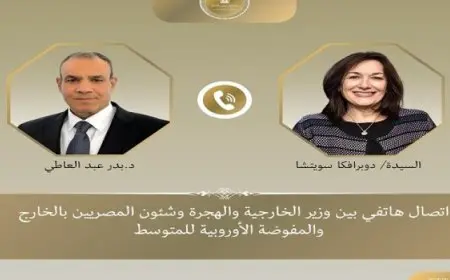 وزير الخارجية يبحث مع مفوضة الاتحاد الأوروبى للمتوسط دعم علاقات البلدين