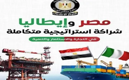 بالإنفوجراف.. مجلس الوزراء: قفزة في التبادل التجارى بين مصر وإيطاليا تتجاوز الـ 6 مليارات دولار عام 2024
