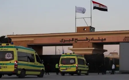 استمرار فتح ميناء رفح البرى لليوم الـ 39 على التوالى