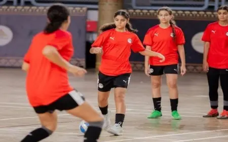 منتخب الصالات النسائية يواجه غينيا اليوم فى الجولة الثانية بأمم إفريقيا