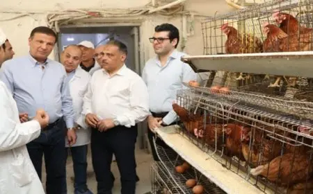 وزير الزراعة ومحافظ الشرقية يتفقدان مشروعات التعاون والإصلاح الزراعى بالمحافظة