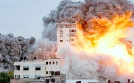 استُشهاد 5 فلسطينيين في قصف إسرائيلي وسط غزة