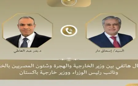 وزير الخارجية والهجرة يُجرى اتصالاً هاتفياً مع نائب رئيس الوزراء ووزير خارجية باكستان