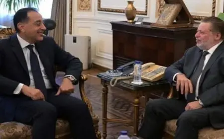 رئيس الوزراء يلتقى محافظ البنك المركزى لمتابعة ملفات ومحاور متعلقة بأداء الاقتصاد