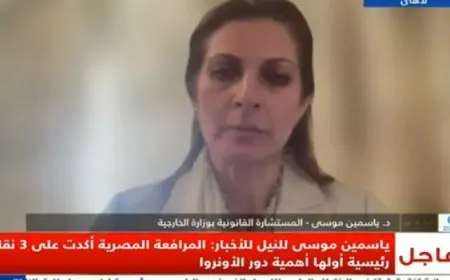 د. ياسمين موسى لقناة النيل للأخبار : إسرائيل يجب أن تفى بالتزاماتها كدولة احتلال تجاه الفلسطينيين