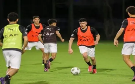 منتخب الشباب تحت 20 يواصل تدريباته استعدادا لمواجهة سيراليون بكأس الأمم الأفريقية للشباب الأربعاء